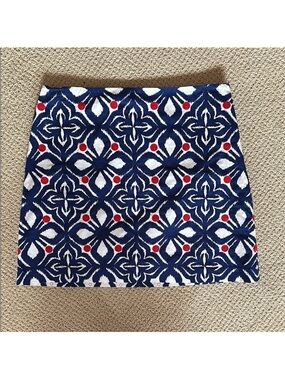 Vineyard Vines Cotton Patterned Skirt 4th of July Size 6